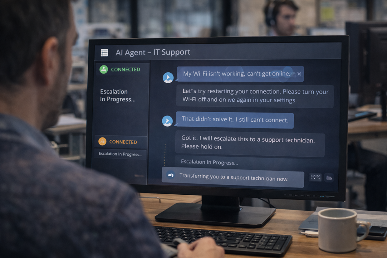 KI-gestützter 1st-Level-IT-Support für Unternehmen